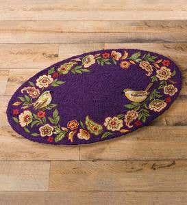 Delilah Hooked Wool Oval Accent Rug