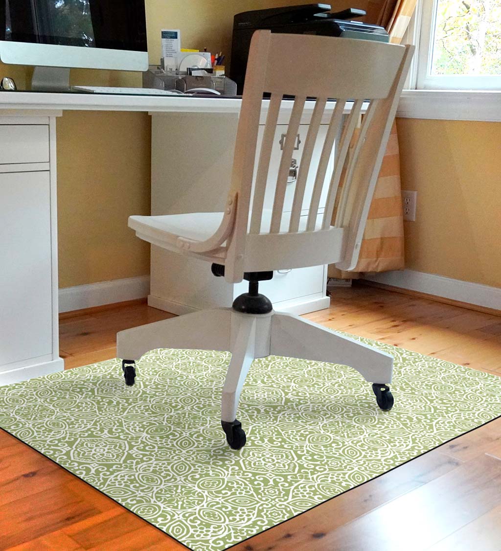 Arabesque Desk Chair Mat - Chocolate