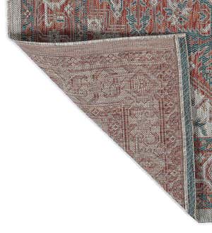 Indoor/Outdoor Lake Placid Damask Rug, 2'3" x 7'10" Runner