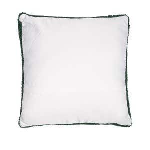 Indoor/Outdoor Geranium Hand Hooked Polypropylene Throw Pillow
