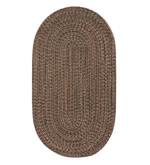 Indoor/Outdoor Oval Pine Creek Braided Polypropylene Rug