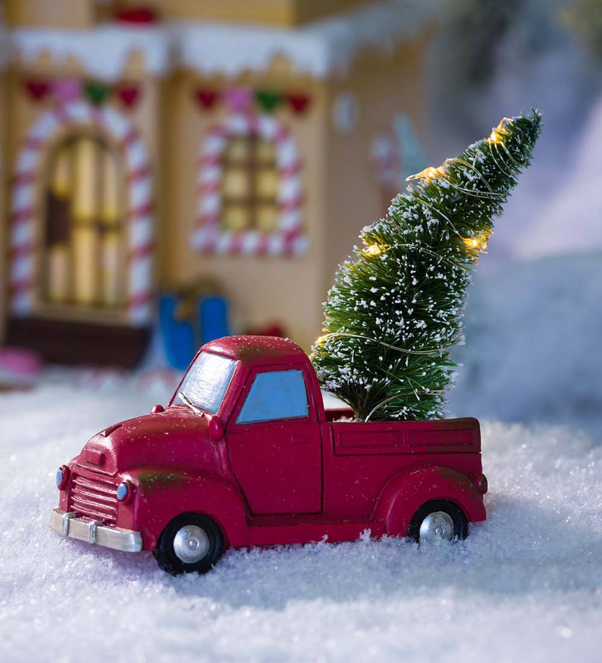 Mini Holiday Truck with Lighted Tree