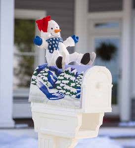 3D Snowman Magnetic Mailbox Cover