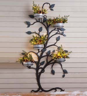 Hanging Tree Trellis with Pot Holders