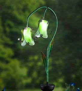 Solar Glass Flower Stake