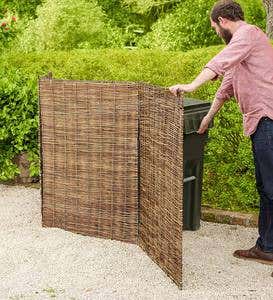 Willow Tri-Panel Trash Can Cover