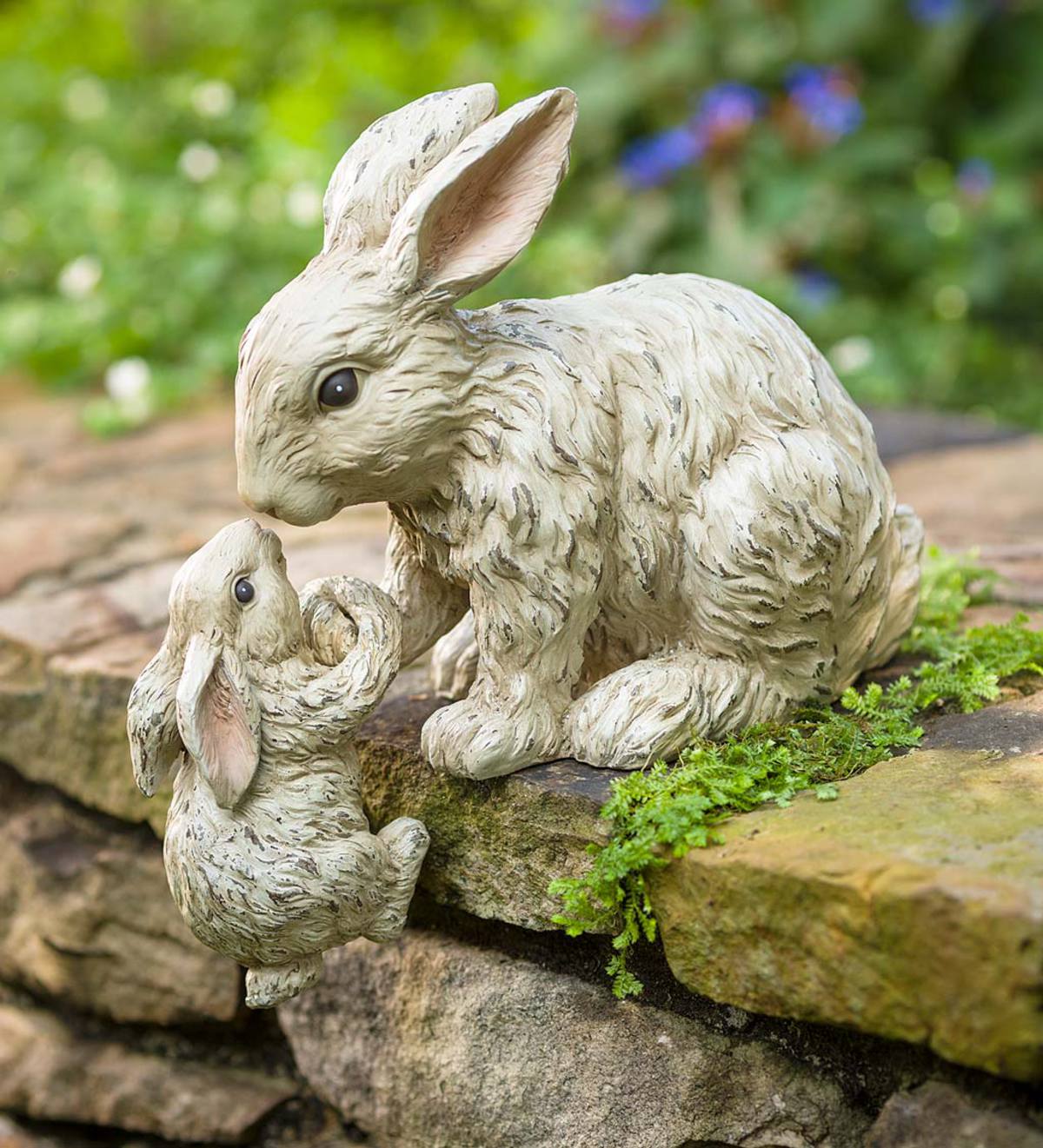 Helping Hand Rabbits Garden Accent