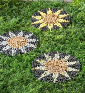 Sunflower Stepping Stones, Set of 3