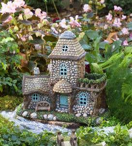 Miniature Garden Lighted Stone Fairy House