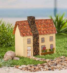 Miniature Fairy Garden Tropical Island Metal Cottage
