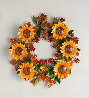 Sunflower Metal Wreath