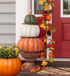 Pumpkins and Pine Cones Fall Garland