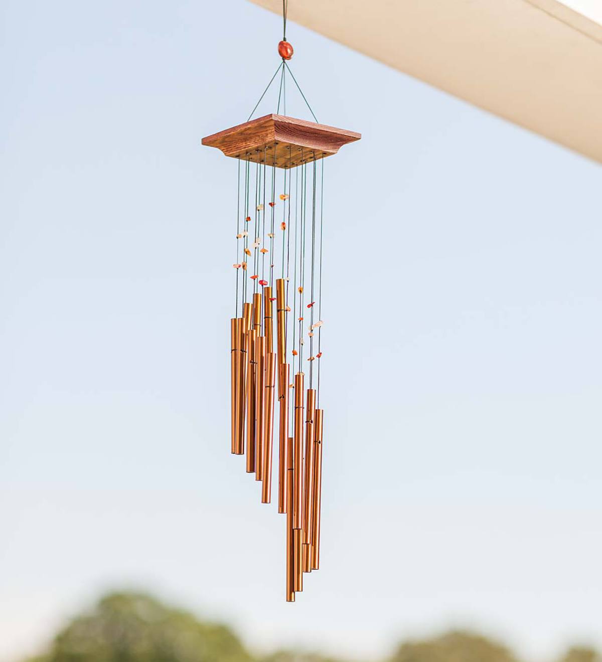 Amber Mystic Spiral Wind Chimes