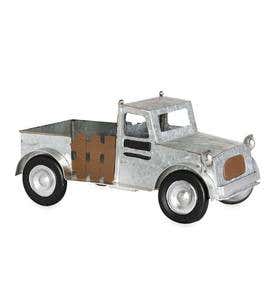 Vintage Metal Truck with Removable Christmas Trees