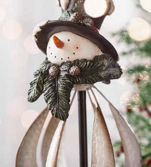 Christmas Snowman Garden Spinner