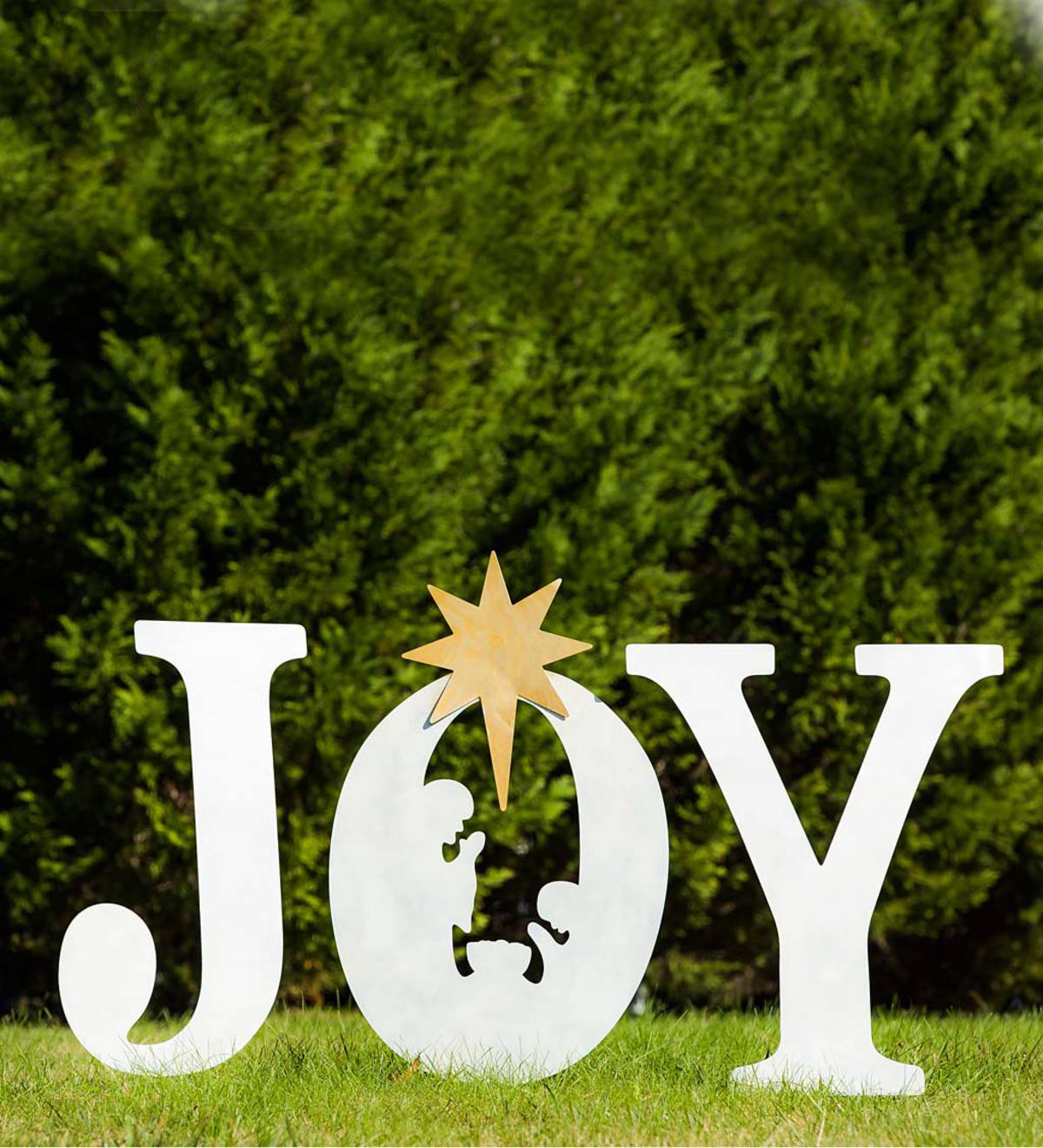 Christmas Joy Yard Sign with Nativity, 3 Pieces