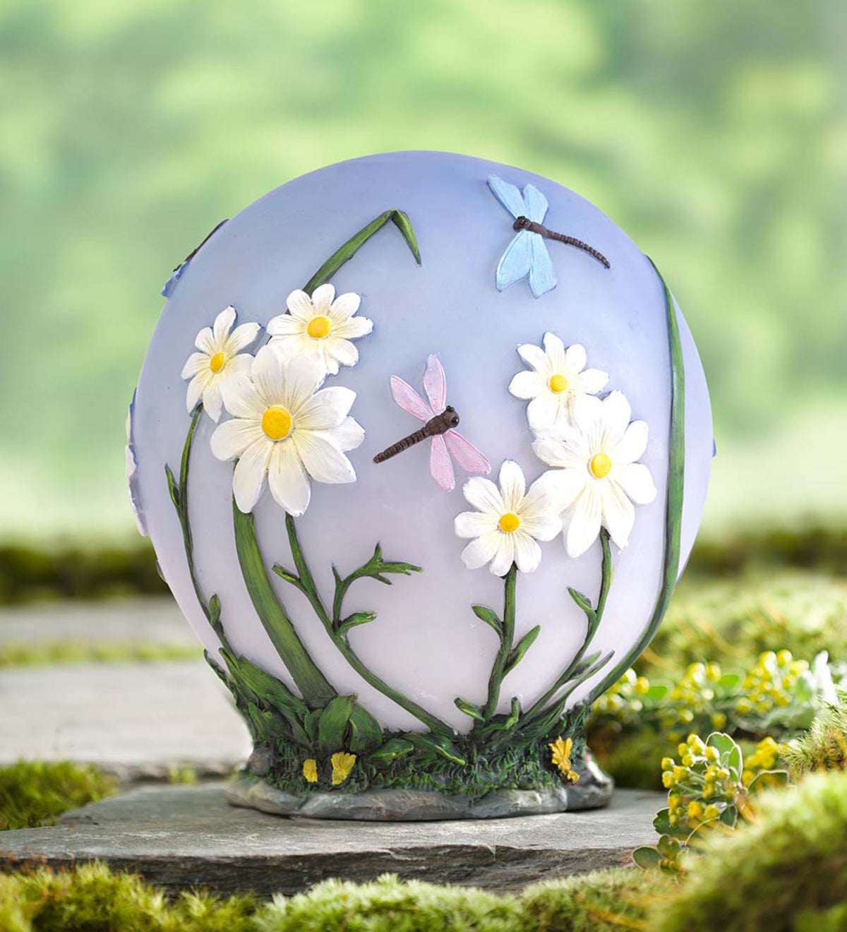 Glowing LED Daisy Garden Globe