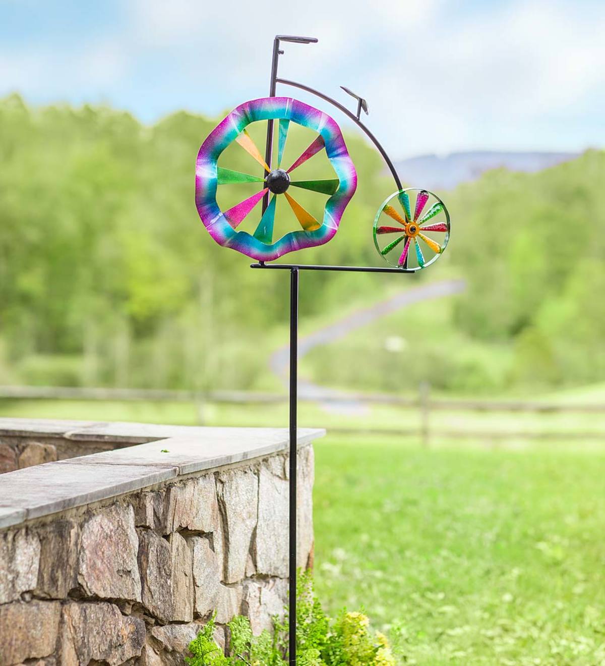 Penny Farthing Bicycle Wind Spinner