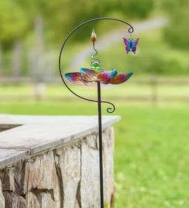 Metal Butterfly Wind Spinner Garden Stake