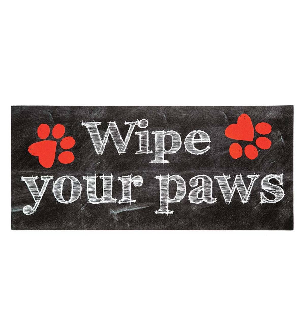 Interchangeable Wipe Your Paws Mat Insert