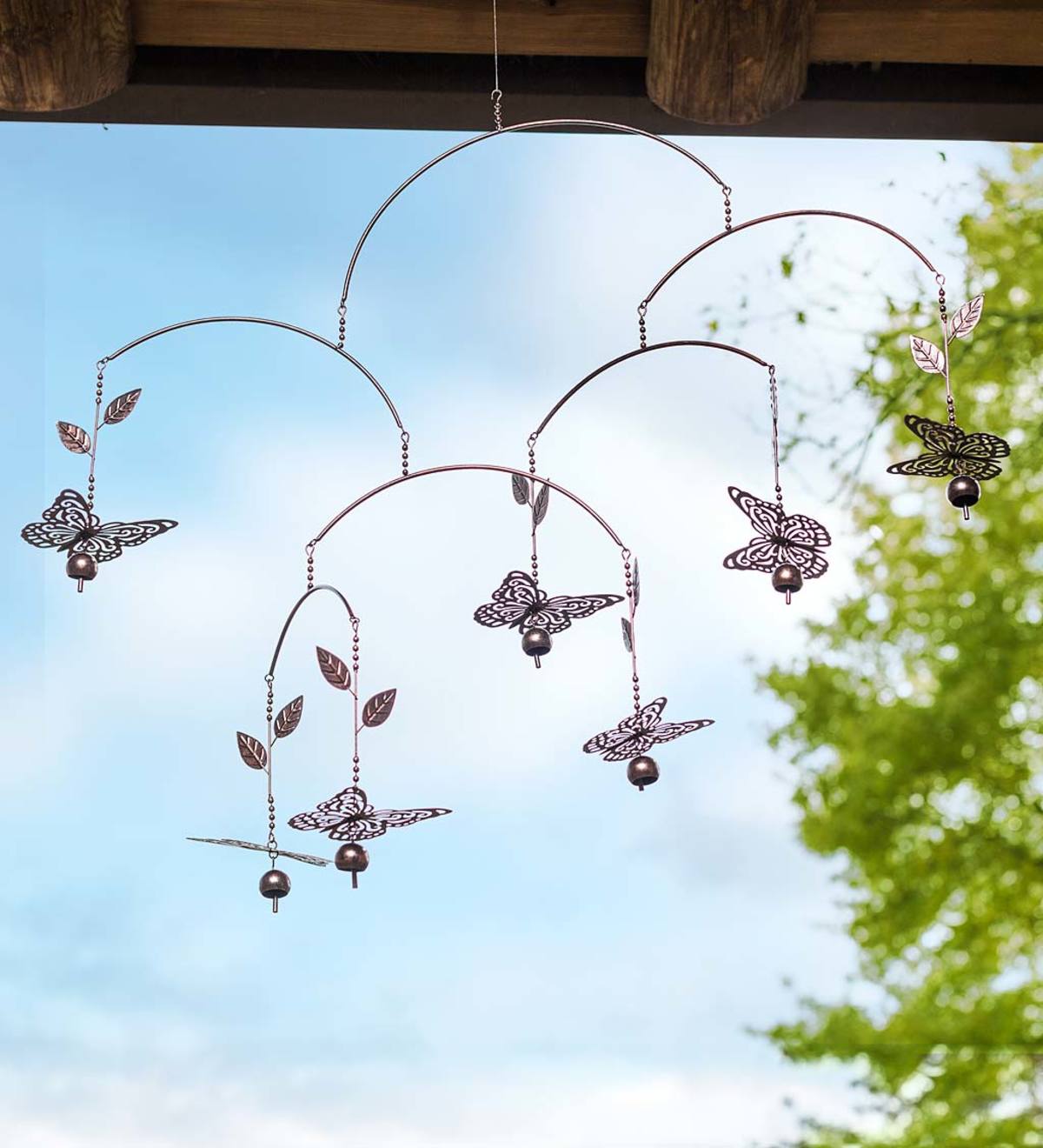 Metal Butterfly Mobile Wind Chime