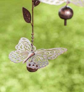 Metal Butterfly Mobile Wind Chime