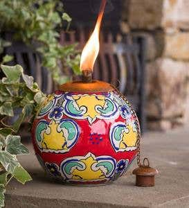 Talavera Outdoor Fire Pot