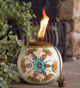 Talavera Outdoor Fire Pot