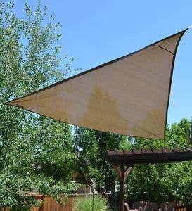 Classic Sunblock Triangle Sail Shade, 12'L