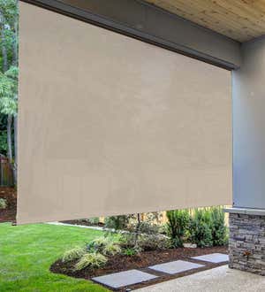 Deluxe Roll-Up Outdoor Solar Shades