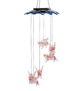 Color Changing Solar Mobile with Flying Pigs