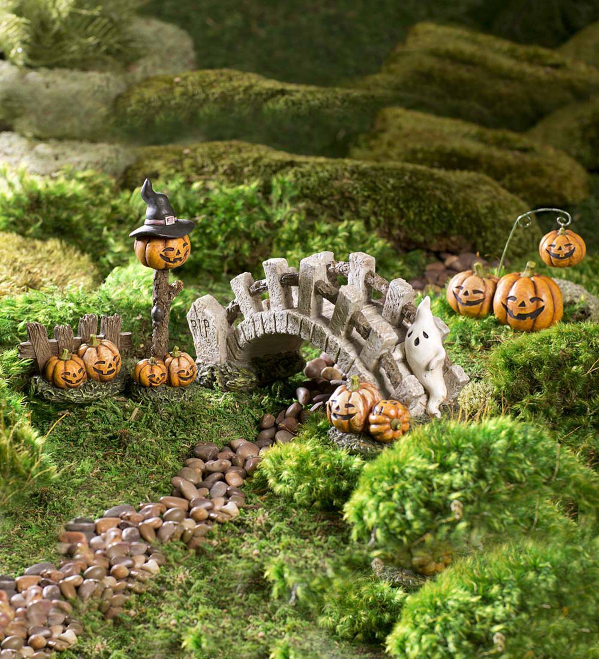Fairy Garden Halloween Lane Accessories Set