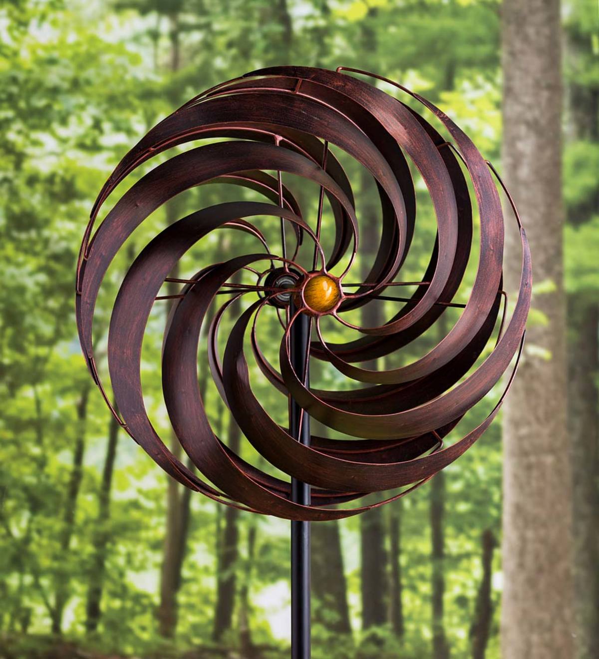 Copper Vortex Metal Wind Spinner