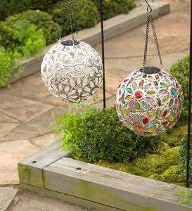 Hanging Solar Jewel Ball