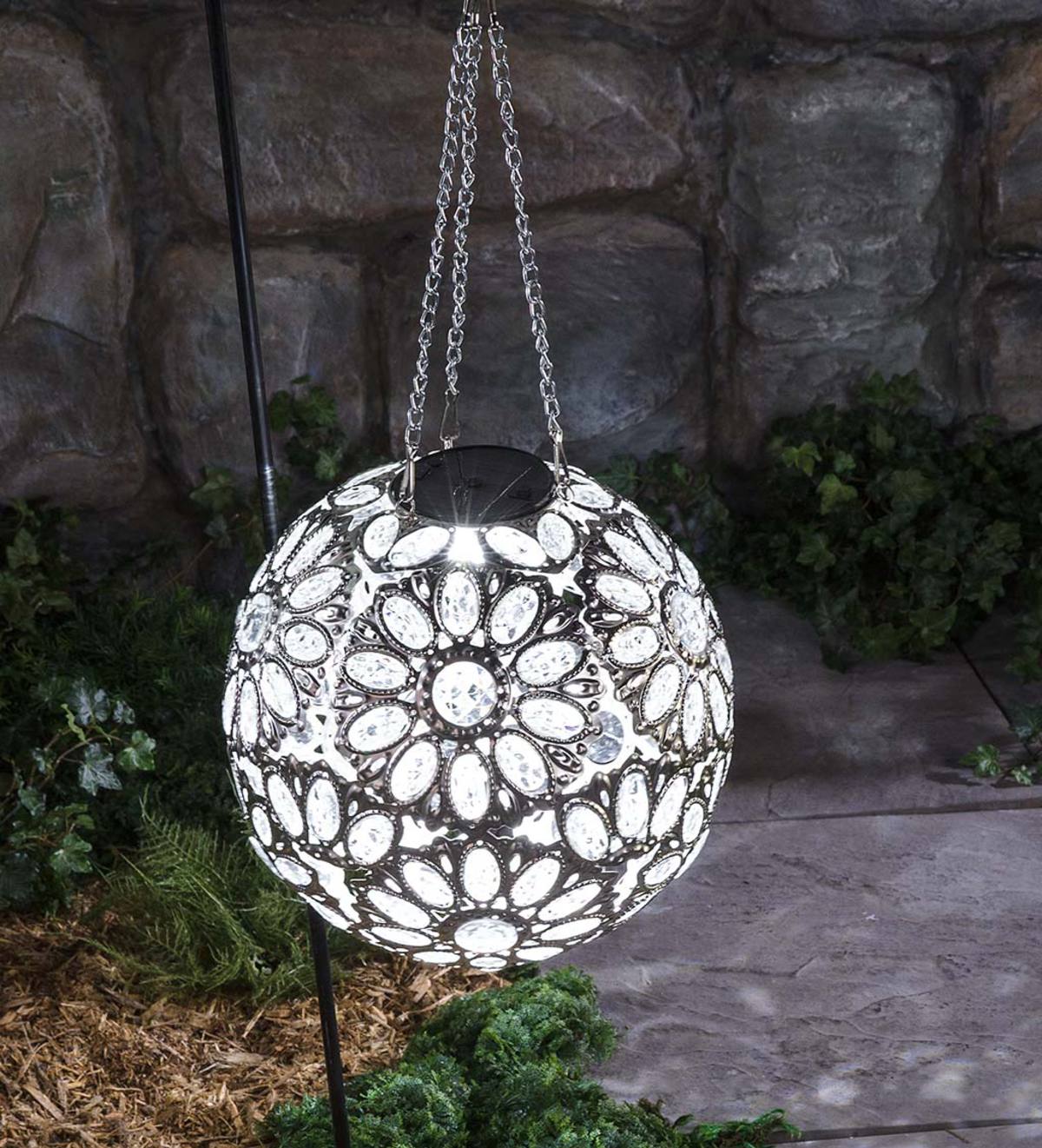 Hanging Solar Jewel Ball