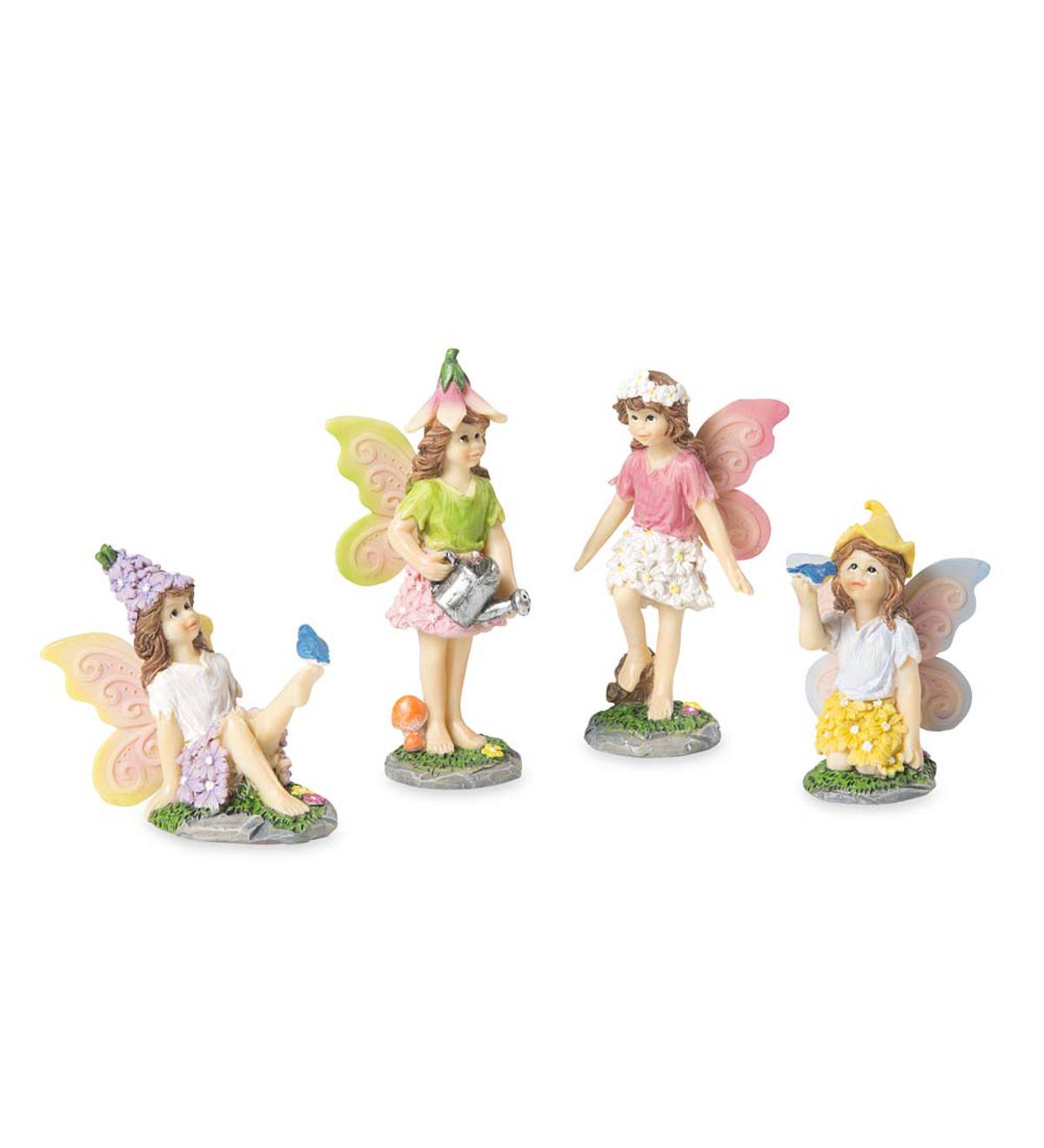 Miniature Fairy Garden Fairies, Set of 4