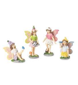 Miniature Fairy Garden Fairies, Set of 4