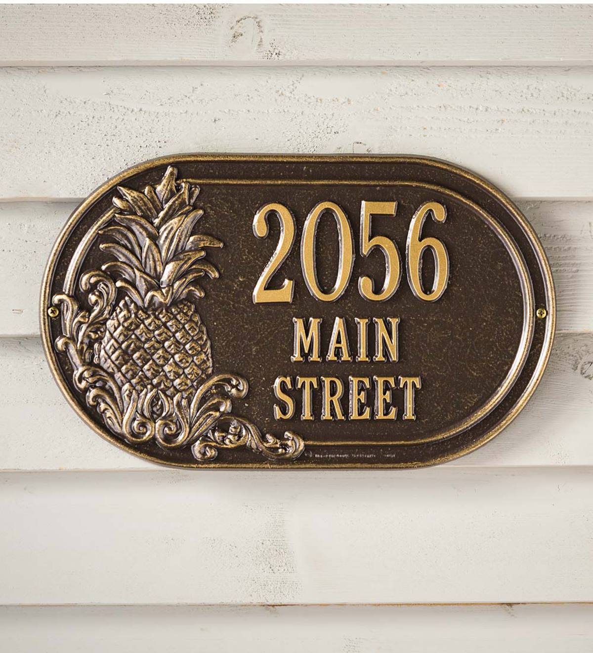 Personalized Pineapple Address Plaque