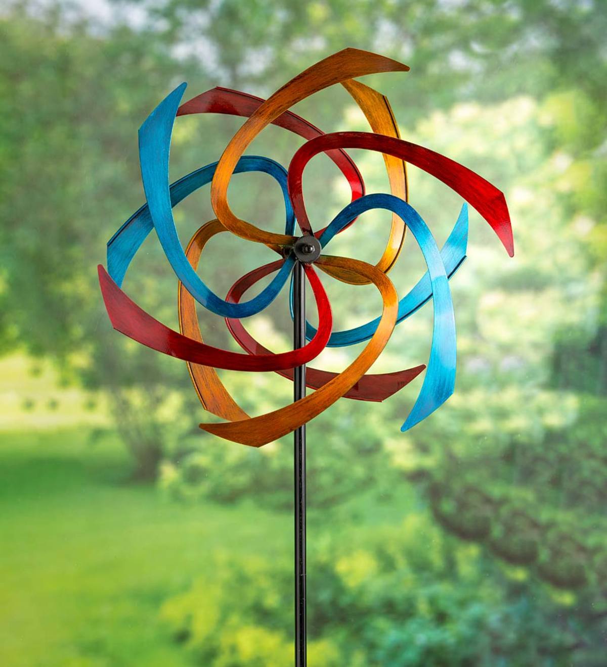 Multicolor Ribbon Metal Wind Spinner