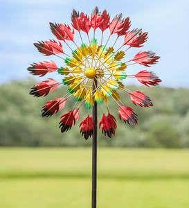 Red Feather Wind Spinner
