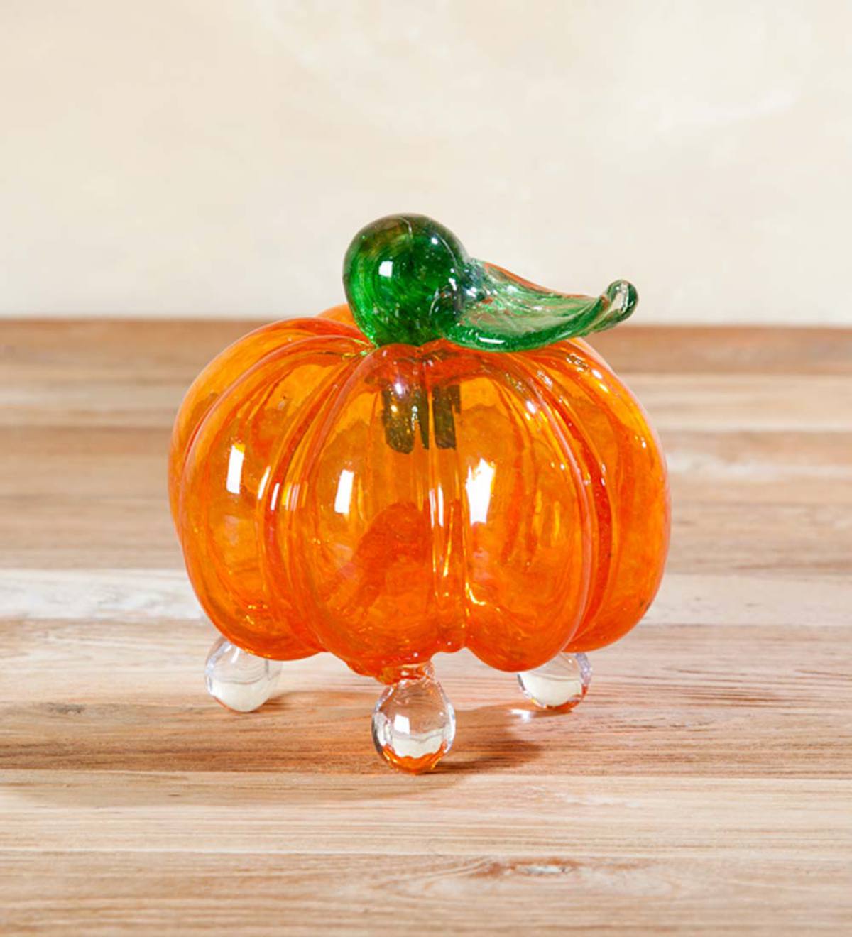 Handmade Glass Pumpkin Fruit Fly Trap