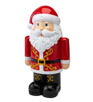 Indoor/Outdoor Lighted Shorty Santa Holiday Statue