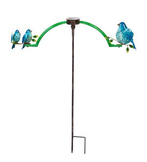 Solar Lighted Bluebird Balancer Garden Stake