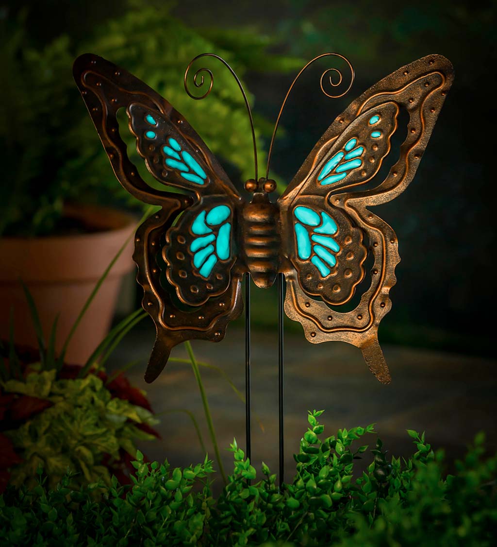 Glow in the Dark Butterfly Garden Stake
