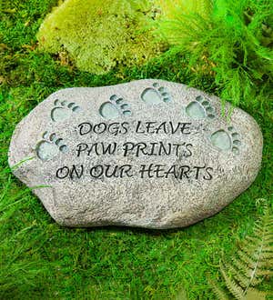 Paw Prints Pet Garden Stone Memorial