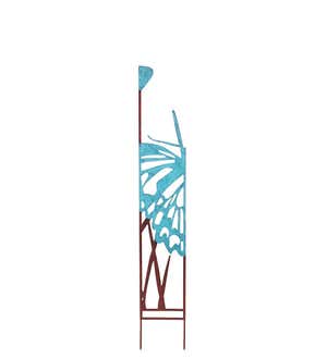 Butterfly Garden Metal Panel Stakes with Two-Tone Finish, Set of 5