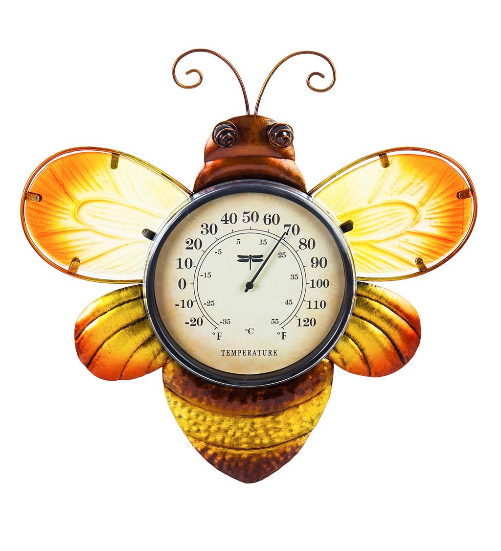 Bee Outdoor Wall Thermometer