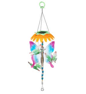 Solar Color Changing Chasing Light Pollinator Mobile