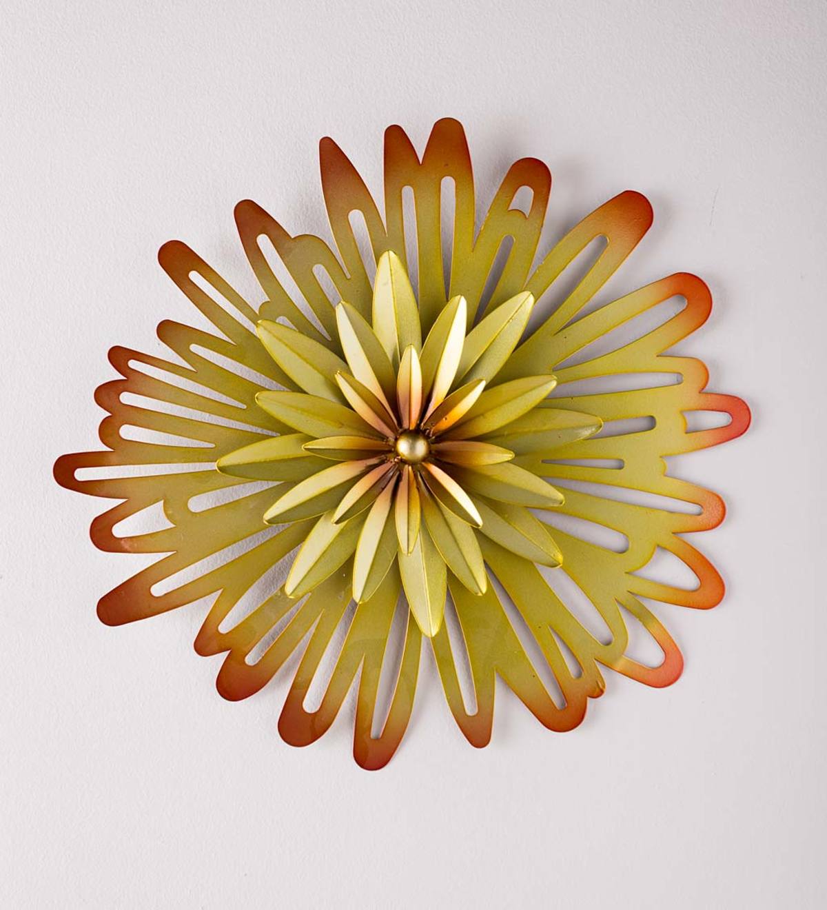 3D Metal Flower Blossom Wall Art