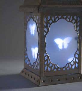 Solar Lighted Lanterns with Swirling Lights